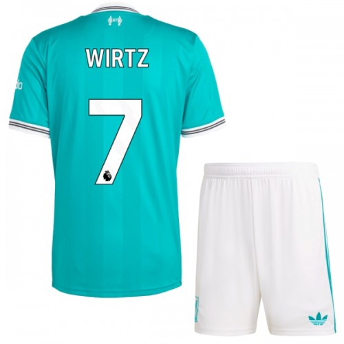 Officiële Voetbalshirt + Korte Broek Liverpool Wirtz 7 Derde 2025-26 - Kids Officiële Voetbalshirt + Korte Broek Liverpool Wirtz 7 Derde 2025-26 - Kids